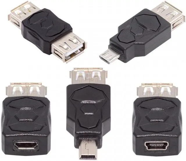 Main image of Xiwai 5pcs/lot Micro USB 2.0 OTG Mini USB 5Pin Type-A Male to Female Data Charge Adapter