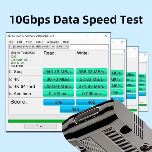 Alt view image 3 of 7 - Chenyang USB-C USB 3.1 Type C Female to USB 3.0 Type-A Male 90 Degree Right Angled Low Profile Type 10Gbps Data 120W Power Adapter Mecha Cyberpunk Style
