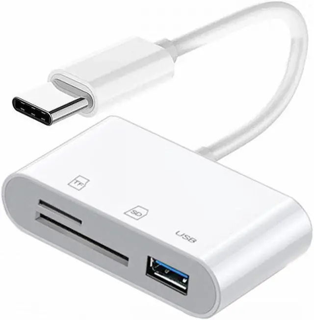 Main image of Cablecc USB 2.0 Type C USB-C to TF Micro SD SDXC USB Female Card Reader Adapter Compatible with Macbook Laptop Tablet Phone