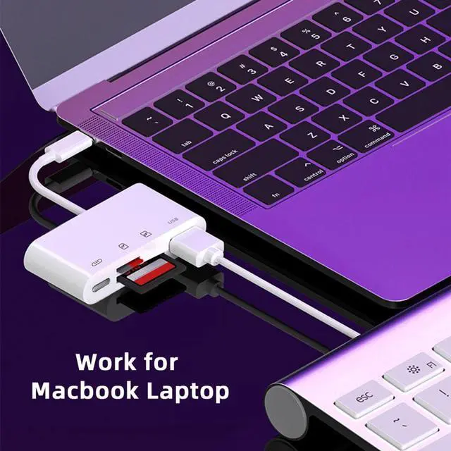 Alt view image 5 of 7 - Jimier USB 2.0 Type C USB-C to TF Micro SD SDXC USB Female Card Reader PD 27W Adapter for Laptop Tablet Phone