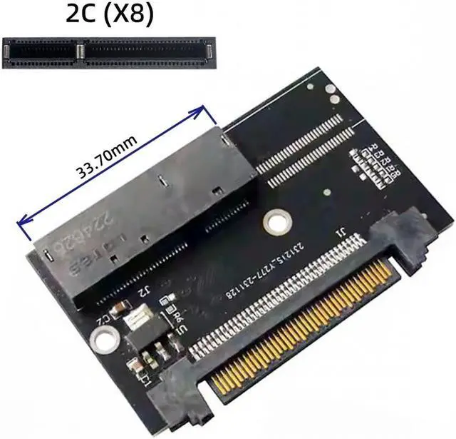 Main image of Cablecc U.2 SFF-8639 Host Adapter to NVMe Ruler 1U GEN-Z EDSFF 2C 8X Short SSD PM983 E1.L Carrier Adapter