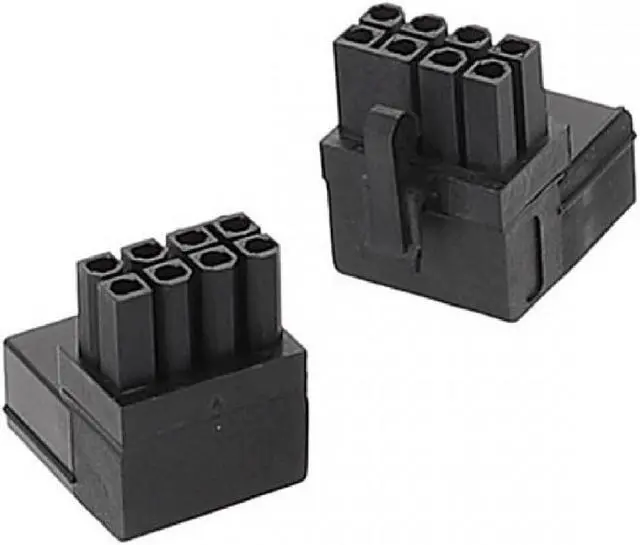 Main image of Jimier 2pcs/lot ATX 8P Male to Female 90 Degree Up Down Angled Power Header Adapter for GPU Graphics Card