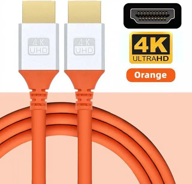 Alt view image 2 of 7 - Cablecc 2.0M HDMI 4K to HDMI Ultra Soft High Flex HDTV Cable Hyper Super Flexible Cord High Speed Type-A Male to Male for Computer HDTV