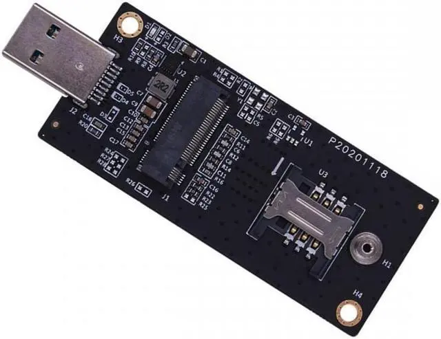 Main image of Jimier NGFF M.2 Key-B WWAN to USB 3.0 Adapter Riser Card w SIM Slot For 3G/4G/5G LTE Wireless Module Modem Card