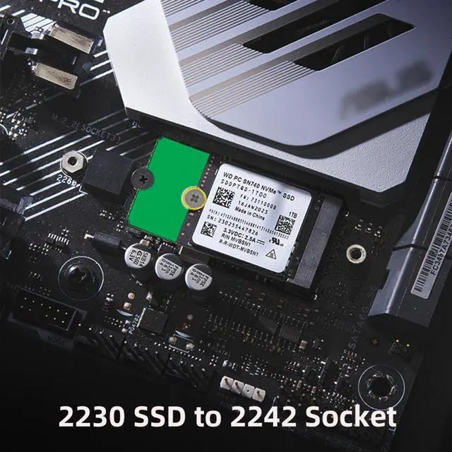 Alt view image 7 of 7 - Cablecc 2pcs/lot M2 NGFF NVME M.2 Extended Adapter Card Transfer 2230 2242 2260 2280 Change to Long Size SSD
