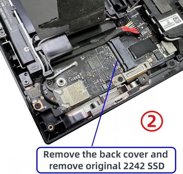 Alt view image 6 of 7 - Jimier NGFF NVME M-Key 22x42mm to 22x80mm Male to Female Extension SSD Adapter Compatible with Legion Go Game Boy