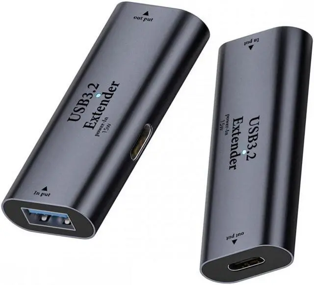 Main image of Jimier USB 3.0 Active Repeater Adapter Type-A Female Host to Type-C Female Device Extender with Chipset for Camera Printer Computer