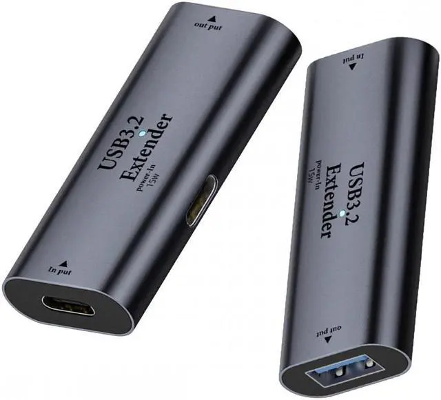 Main image of Jimier USB 3.0 Active Repeater Adapter Type-C Female Host to Type-A Female Device Extender with Chipset for Camera Printer Computer