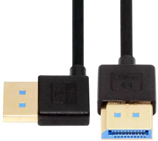 Main image of CY Ultrafine Right Angled DisplayPort 1.4 DP to DP Cable 8K 60hz Cable Ultra-HD UHD 4K 144hz 90 Degree for Desktop Laptop Monitor 100cm