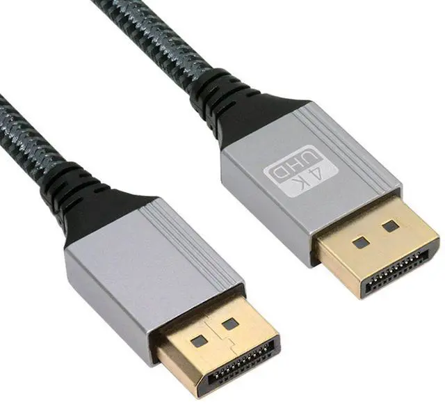 Main image of CY 200cm DisplayPort DP to DP Cable 4K 60hz Cable Silver Sleeve Ultra-HD UHD for Desktop Laptop Monitor Graphics Card