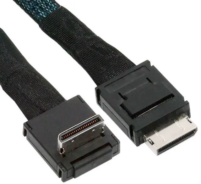 Main image of CY Down Angled 90 Degree OcuLink PCIe 4.0 PCI-Express SFF-8611 4i to SFF-8611 Data Active Cable for eGPU SSD 80cm