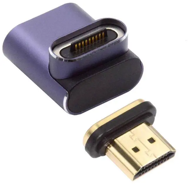 Main image of CY 90 Degree Up Angled Vertical Magnetic 8K Type-A HDMI 2.1 Male to Female Straight Video Adapter for Laptop HDTV