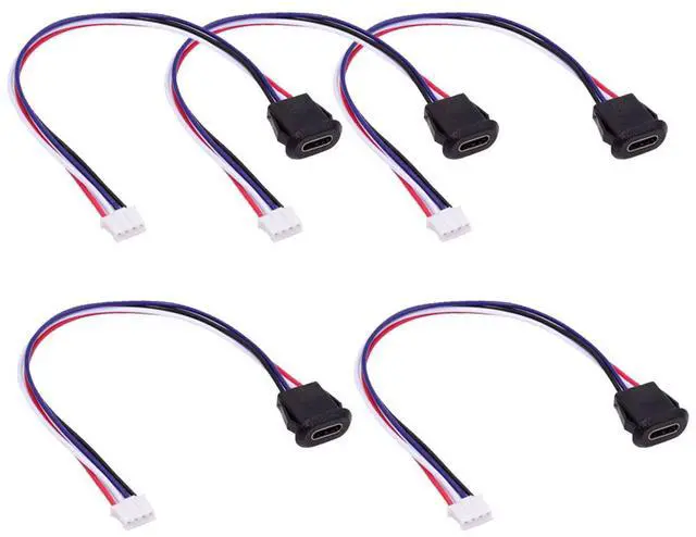 Main image of CY 5pcs/set DIY OEM Type C Female Socket to 4Pin Header Cable Pitch=2.0mm Latch Mount Type DC 5V Power