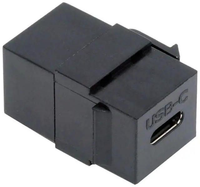 Main image of CY USB2.0 USB-C Female to Type-C Female Extension Keystone Jack Coupler Adapter for Wall Plate Panel USB Cable