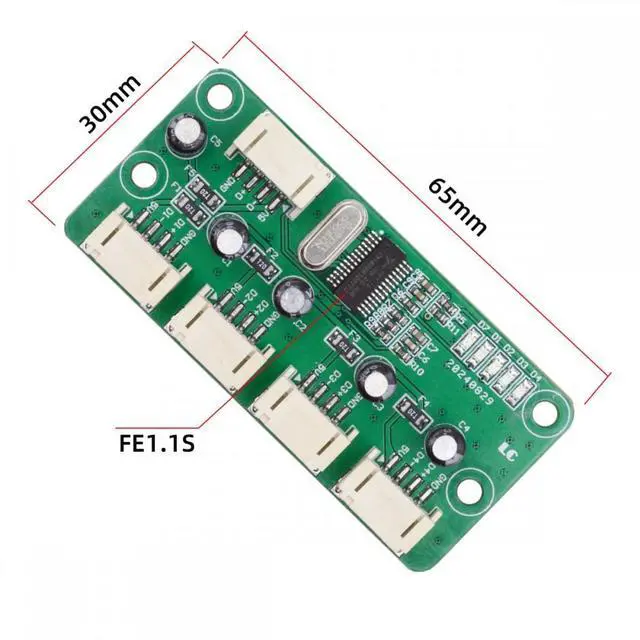 Alt view image 3 of 7 - Cablecc USB 4Pin Pitch=2.0mm Wafer 1-to-4 Four Ports HUB PCBA PCs 4 Devices for Keyboard Mouse Scanner Printer