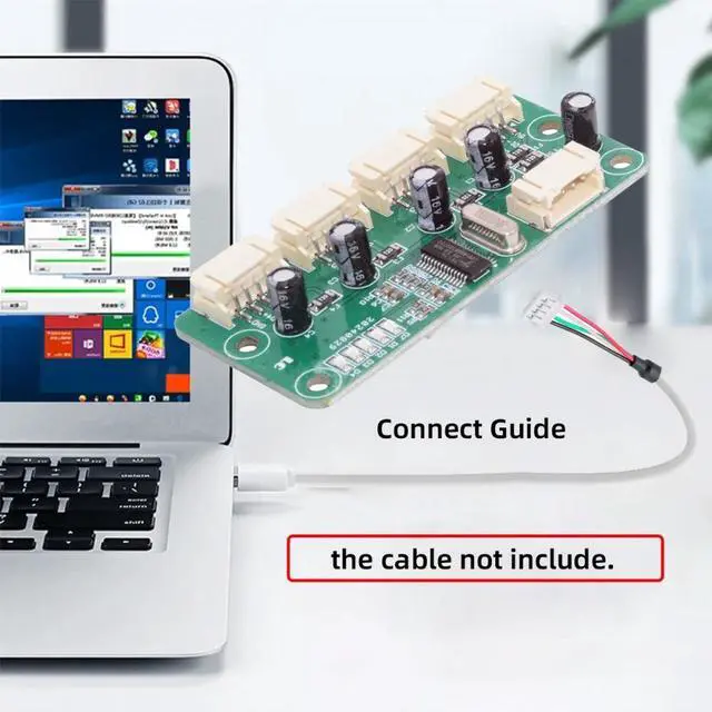 Alt view image 6 of 7 - Cablecc USB 4Pin Pitch=2.0mm Wafer 1-to-4 Four Ports HUB PCBA PCs 4 Devices for Keyboard Mouse Scanner Printer