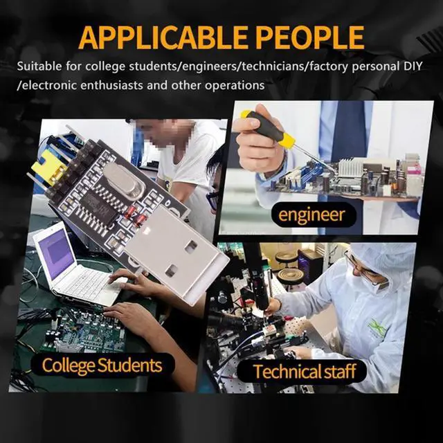 Alt view image 5 of 7 - Chenyang USB2.0 Type-A To TTL Converter UART STC Module Serial Programmer CH340G CH340 3.3V 5V Adapter Replace PL-2303