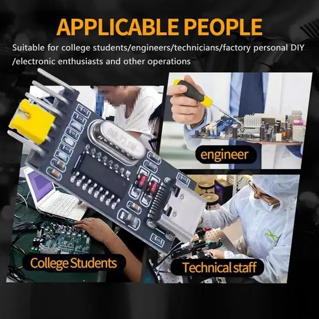 Alt view image 5 of 7 - CY Cable USB-C Type-C Female To TTL Converter UART STC Module Serial Programmer CH340G CH340 3.3V 5V Adapter Replace PL-2303
