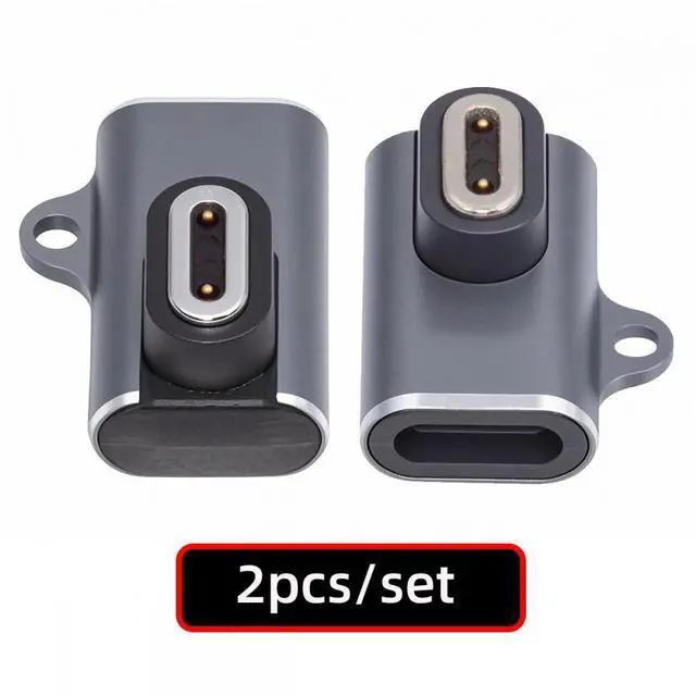 Alt view image 4 of 7 - Cablecc 2pcs/lot Magnetic Smart Watch Charging Adapter Horizontal USB Type-C to 2-Pin Compatible with IMOO Z6 Z6S Z6Pro Z7 Z7A Z7S Z8 Z8A Z9 Z10 Z11