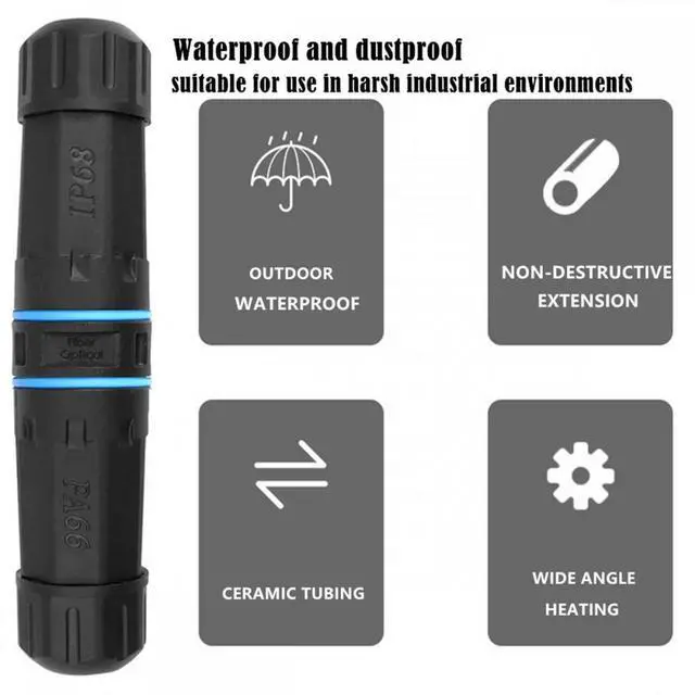 Alt view image 3 of 7 - CY Cable M20 Locking IP68 Waterproof UTP STP RJ45 Female to CAT6 Female Networking Patch Extension Adapter Coupler