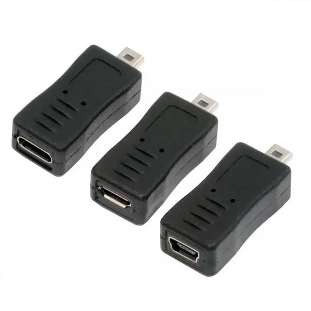 Main image of CY 3pcs/set USB-C Type-C Micro Mini USB Female to Camera Mini 8P Data Power Adapter for Coolpix UC-E6 UC-E16 UC-E17 DSC-W DMC-S EX-Z