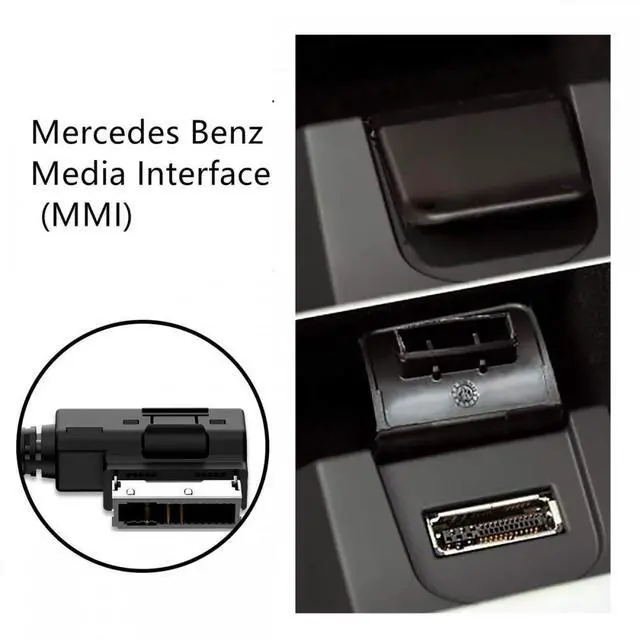 Alt view image 6 of 7 - Xiwai AMI MDI to 3.5mm Audio AUX Male Music Cable Compatible with Benz 2008-2016 Music Interface 1.3m