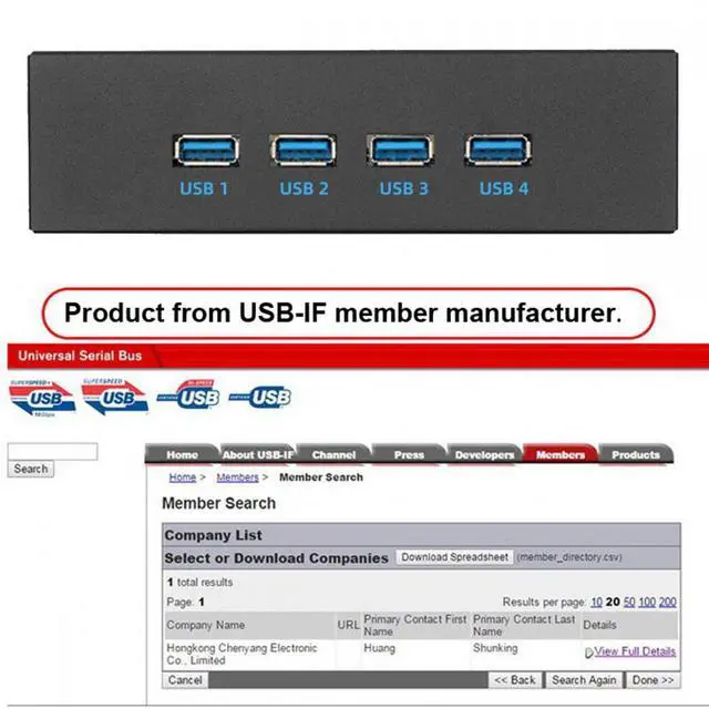 Alt view image 5 of 7 - CY 10Gbps USB 3.1 Type-A HUB 4 Ports Front Panel to Motherboard Type-E Connector Cable 10Gbps for 5.25" CD-ROM Bay Tray