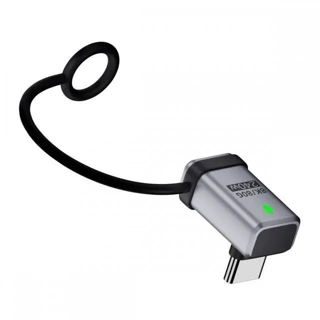 Main image of CY 90 Degree USB5.0 80Gbps Male to Female Up Down Angled Extension Adapter with Lanyard Keychain 240W 16K 8K 5K Compatible with USB4.0 Thunderbolt3/4/5