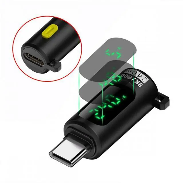 Main image of CY USB5.0 80Gbps Male to Female Extension Adapter Smart LED Display Switch with 240W 8K 5K Compatible with USB4.0 Thunderbolt3/4/5