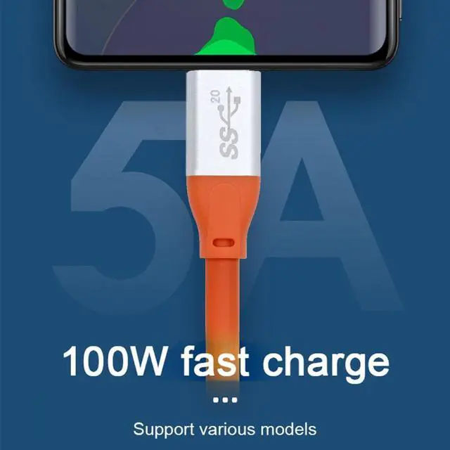 Alt view image 4 of 7 - Jimier USB3.2 20Gbps Male to Male Cable 90 Degree Left Right Angled Ultra Soft High Flex 100W 8K 5K 4K USB4.0 Hyper Super Flexible Cord (50cm)