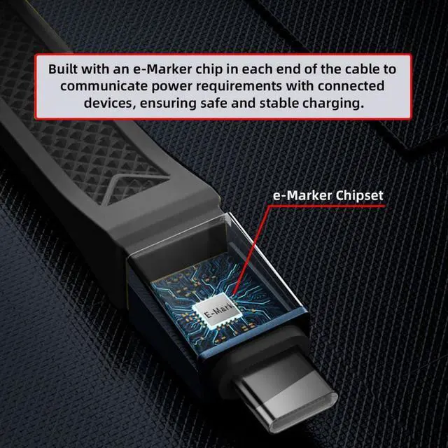 Alt view image 3 of 7 - Cablecc USB5.0 80Gbps Flat Slim FPC Cable 240W 16K@30hz 8K 60Hz 5K Lanyard Strap Chain Compatible with 40Gbps USB4.0 Thunderbolt3/4/5 (Grey Color)