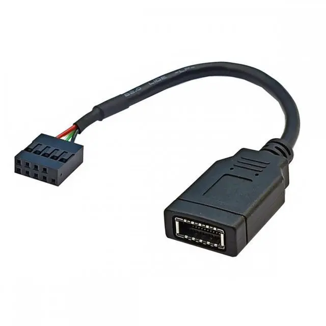 Main image of CY Cable Single USB 3.1 Front Panel Socket Key-A Type-E to USB 2.0 9Pin 10Pin Mainboard Header Male Extension Cable