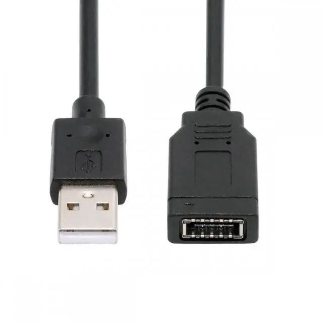 Alt view image 7 of 7 - Jimier Single USB 3.1 Front Panel Socket Key-A Type-E to USB 2.0 Type-A Male Extension Cable