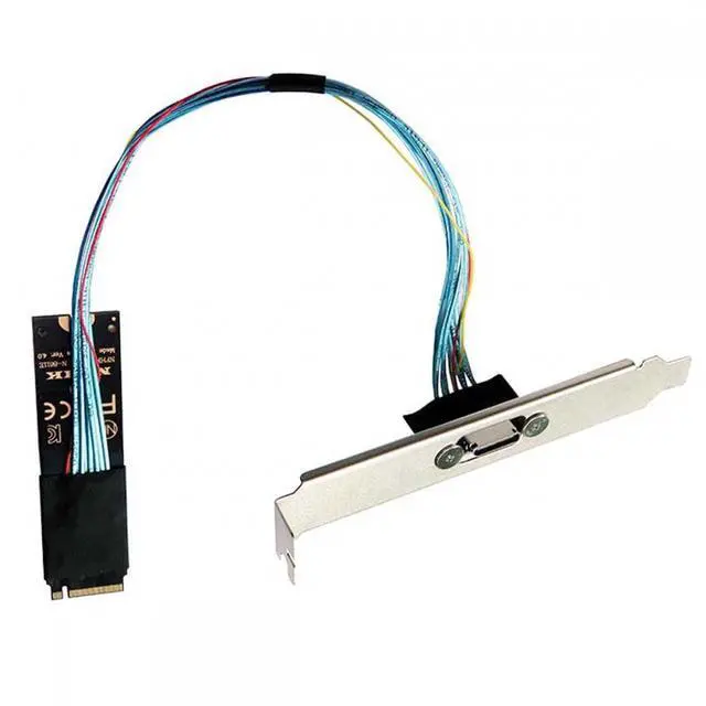 Main image of CY 2280 NGFF PCI-E4.0 M.2 M-key to Oculink SFF-8612 SFF-8611 Host Cable 30cm with Bracket for NVME U.2 SSD eGPU