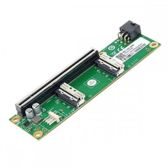Main image of CY Chenyang Dual MCIO 8i Mini Cool Edge IO SFF-TA-1016 to PCIE5.0 PCI-Express 16x VROC Adapter for Mainboard SSD Graphics Card
