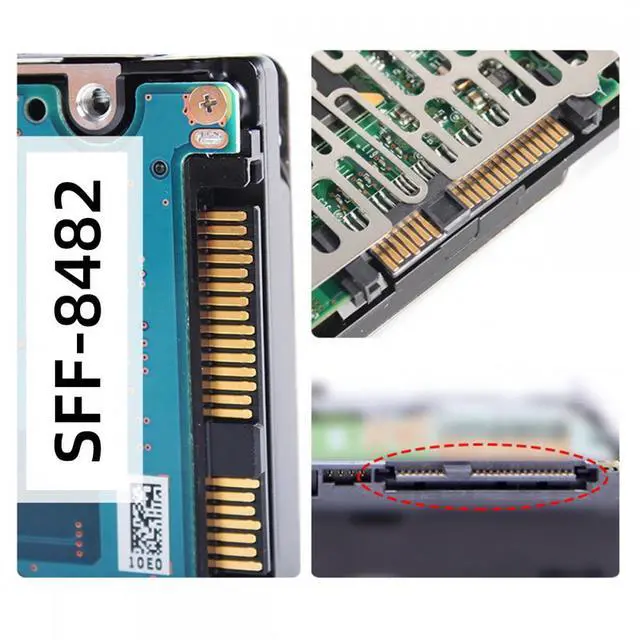 Alt view image 4 of 7 - Chenyang SFF-8482 SAS 29Pin to USB 3.0 5Gbps Hard Disk Drive Raid Adapter with Chipset and Power Port (Need 12V/3A Power Supply)