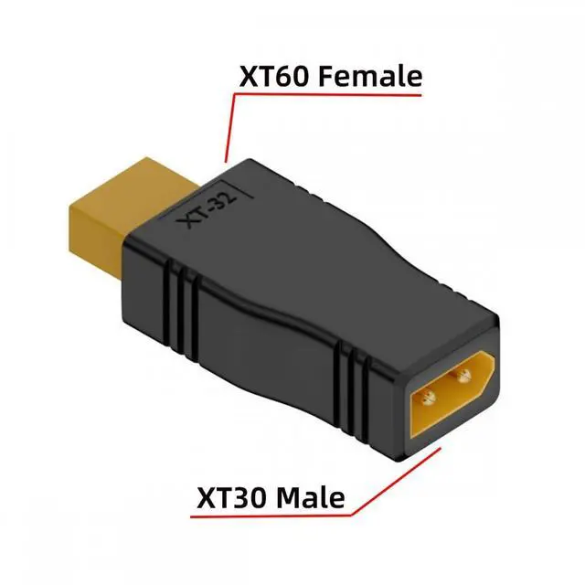 Alt view image 2 of 7 - Xiwai XT30 Male to XT60 Female SC100 Protocol Fast Charging Adapter for RC Lipo Battery Quadcopter Multicopter Aeromodelling