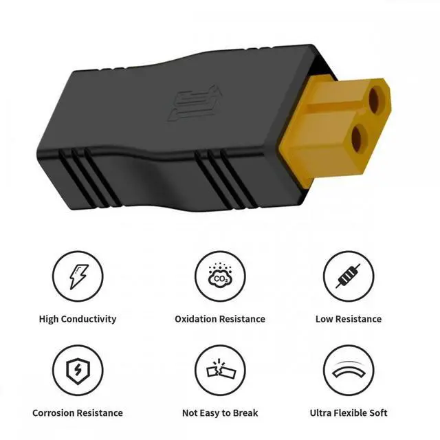 Alt view image 5 of 7 - Xiwai XT30 Male to XT60 Female SC100 Protocol Fast Charging Adapter for RC Lipo Battery Quadcopter Multicopter Aeromodelling