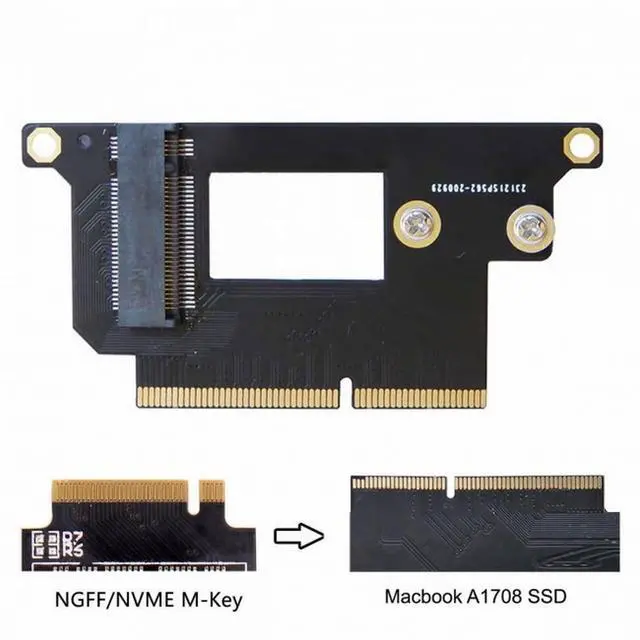 Alt view image 5 of 7 - CY M.2 NGFF M-Key NVME SSD Convert Card fit for Macbook Pro 2016 2017 13" A1708