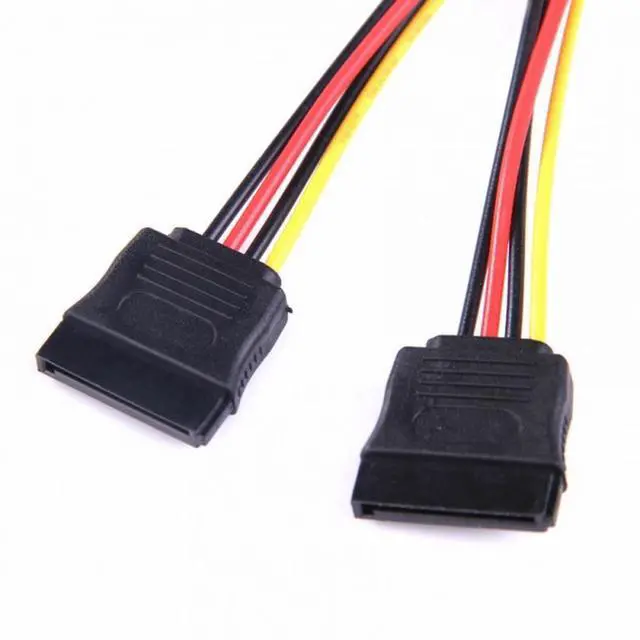 Alt view image 4 of 7 - CY IDE to Dual SATA II 15pin Y Splitter 10cm Hard Disk Power Supply Extension Cable