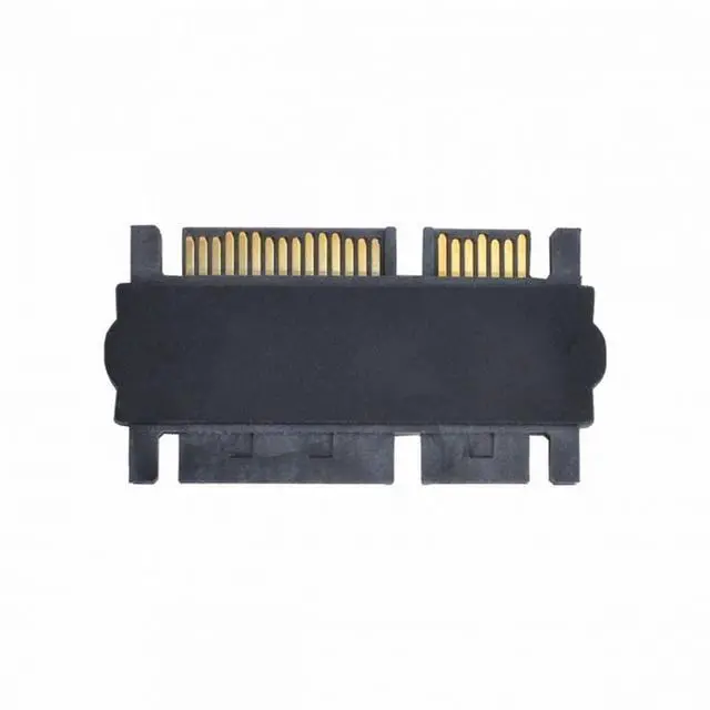 Alt view image 3 of 7 - CY 3.5" 2.5inch SATA 22Pin 7+15 Male to SATA 22P 7+15 Male extension convertor Straight adapter