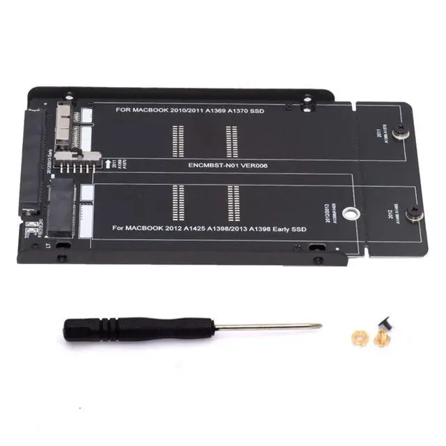 Alt view image 2 of 7 - CY 2.5inch SATA 22Pin to 2010 2011 2012 Mac Air Pro Retina SSD 12+6Pin 17+7Pin A1425 A1398 MC975 MC976 Case Enclosure