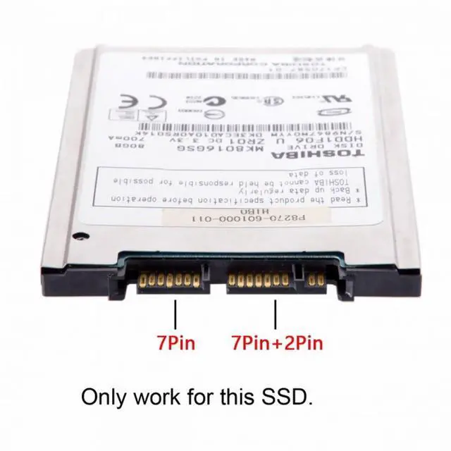 Alt view image 7 of 7 - CY 1.8" Micro SATA SSD HDD Hard Disk Drive to 2.5" SATA Laptop Notebook Adapter PCB