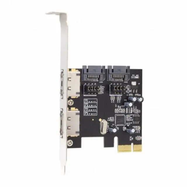 Main image of CY PCI-E To 4 Ports SATA 3.0 ESATA PCIE SATA3 6Gbps Expansion Card PCI-E Adapter