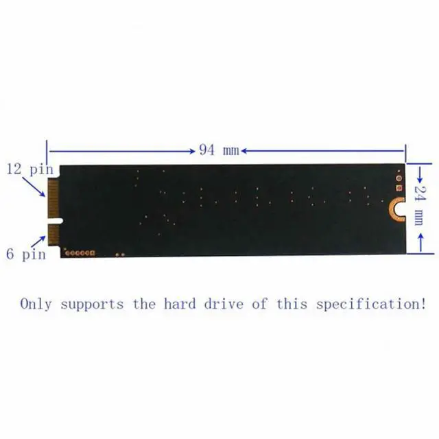 Alt view image 7 of 7 - CY SATA 22P 7+15 to MSATA Mini PCI-E PCBA Assembly only for UX31 UX21 XM11 SSD Solid State Disk