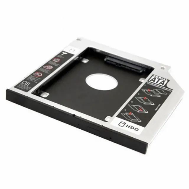 Alt view image 6 of 7 - CY SATA 22pin HDD HD Hard Disk Drive Caddy Case for 9.5mm Universal Laptop CD / DVD-ROM Optical Bay