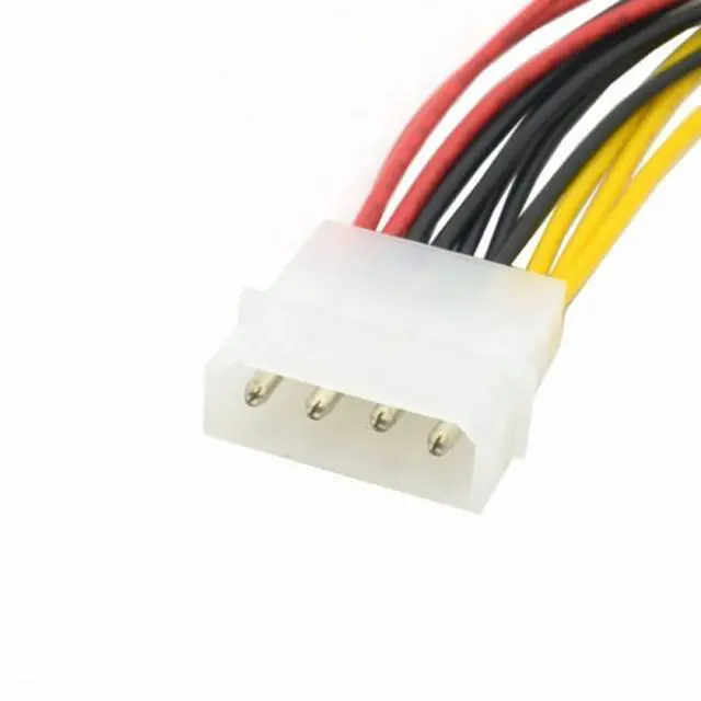 Alt view image 2 of 7 - CY IDE 4 Pin Male to 3 IDE Female Y Type Splitter Power supply Extension Cable 10cm for Hard Disk