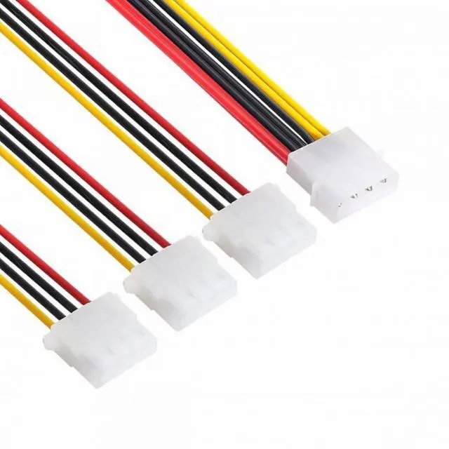Alt view image 5 of 7 - CY IDE 4 Pin Male to 3 IDE Female Y Type Splitter Power supply Extension Cable 10cm for Hard Disk
