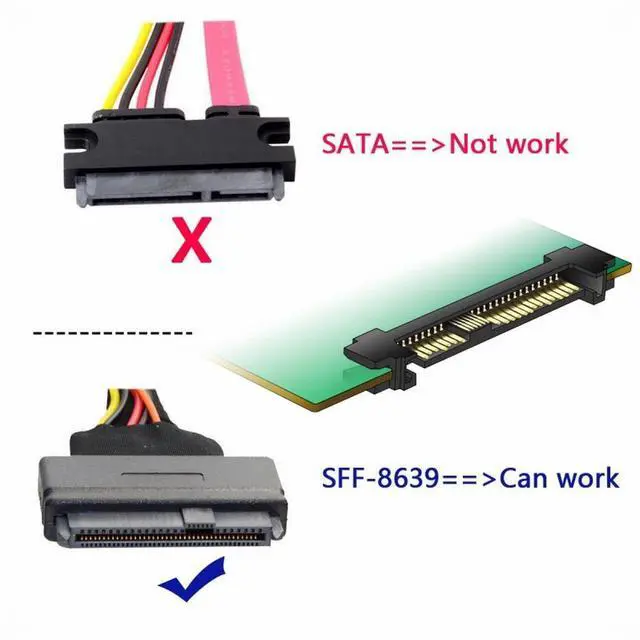 Alt view image 5 of 7 - CY PCI-E 4.0 x1 Lane PCI Express Host to U.3 U3 Kit SFF-8639 SSD Adapter for Motherboard Compatible with PM1735 NVMe PCIe SSD