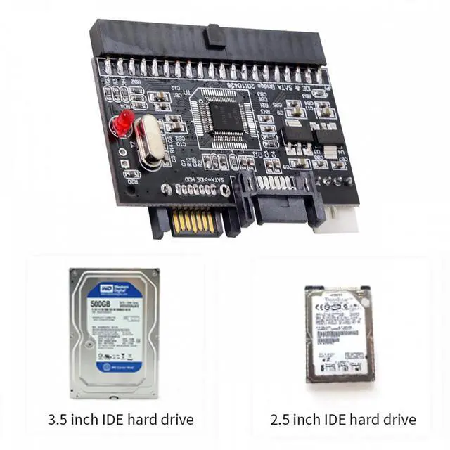 Alt view image 7 of 7 - CY IDE 100 133 PATA to Dual Serial SATA 7PIN Adapter Reversible Converter for Hard Disk Drive